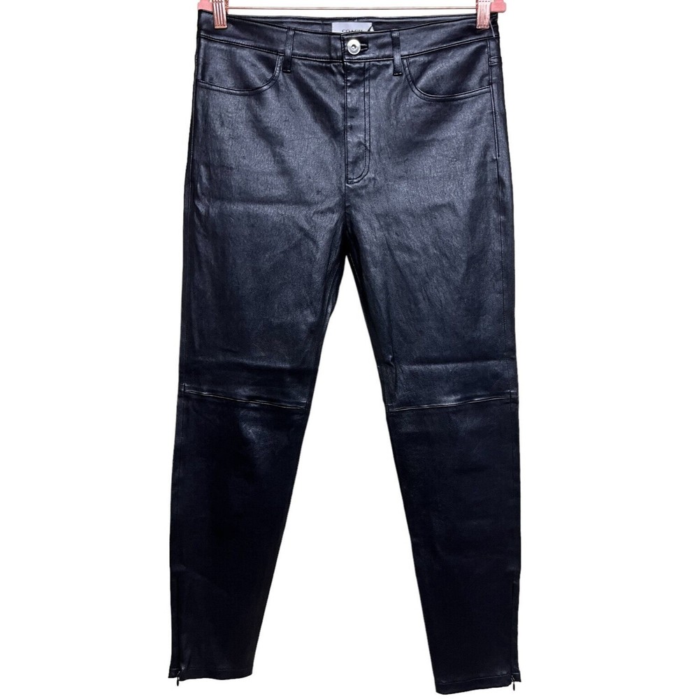 COACH Stretch Leather Pants Black Women’s‎ Size 10